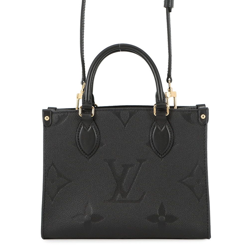 ルイヴィトン ハンドバッグ モノグラム アンプラント オンザゴーPM M 45653 黒 ブラック 2 way