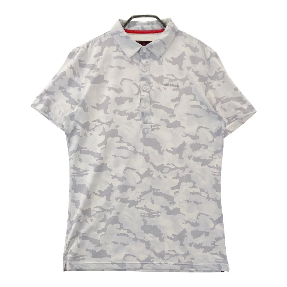【新品】ブリーフィング／ポロシャツ／カモフラ織柄 サイズ：S BRIEFING GOLF ブリーフィング 半袖ポロシャツ カモフラ