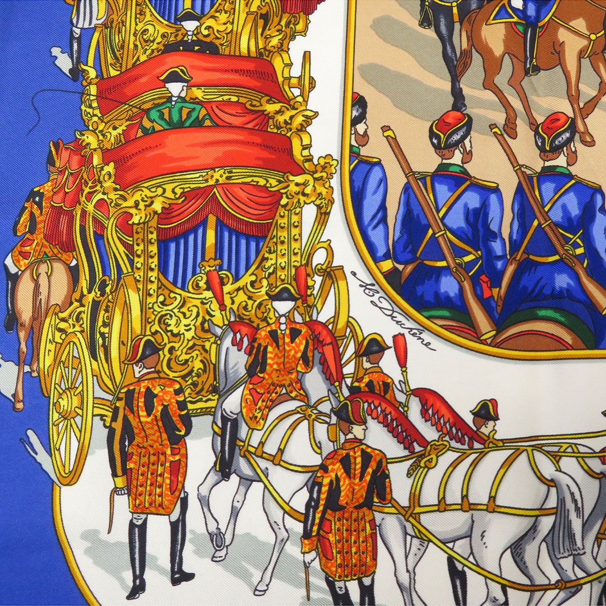 エルメス カレ 90 GRAND CORTEGE A MOSCOU モスクワ大行進 ユニ