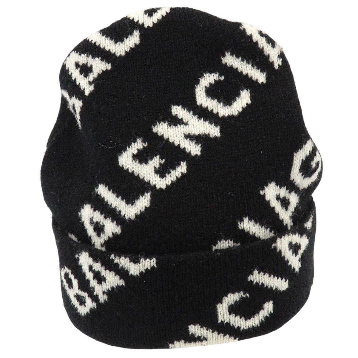 バレンシアガ オールオーバーロゴ ニットキャップ 633717 ユニセックス