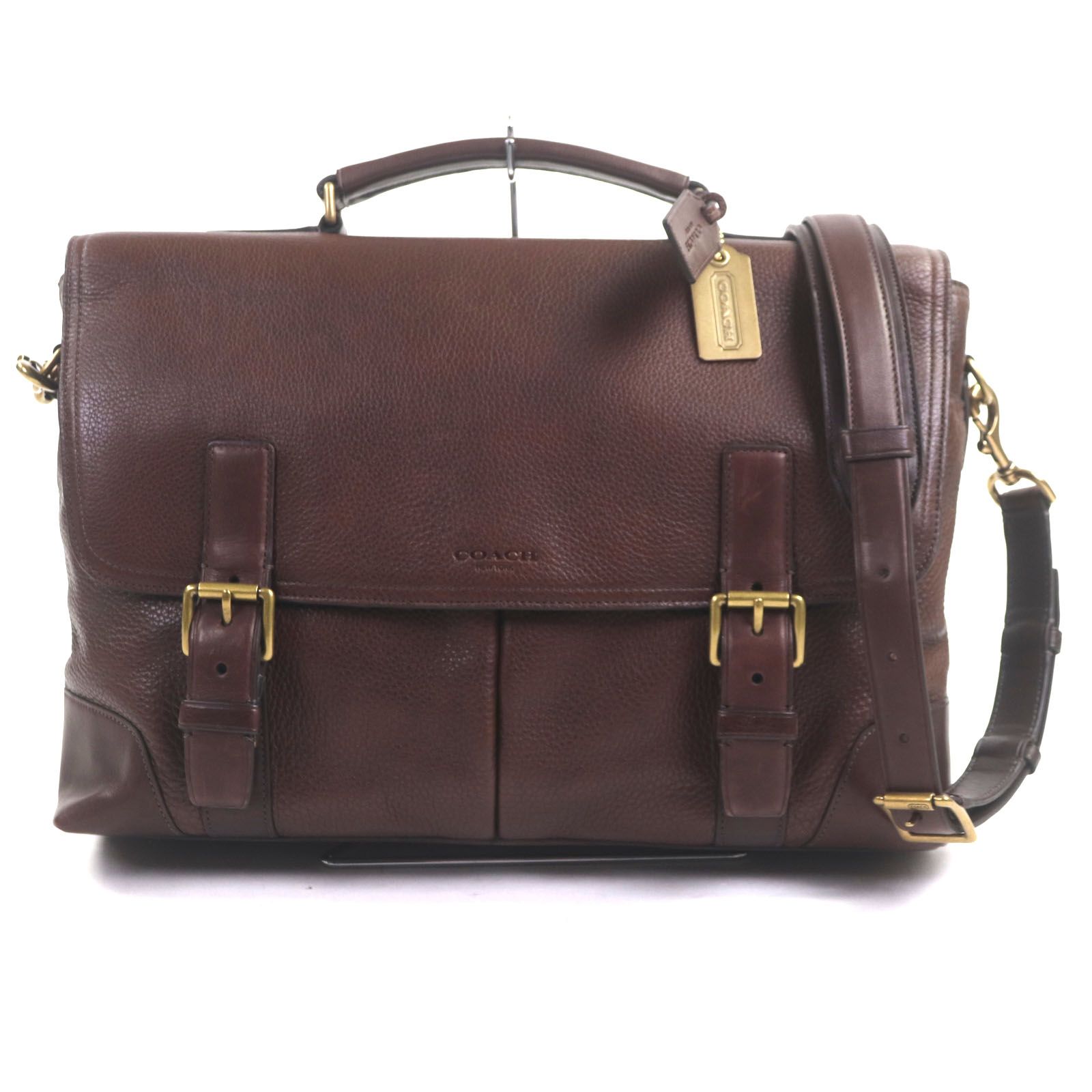 オールドコーチ COACH レザー ブリーフケース ブラウン系 ヴィンテージ