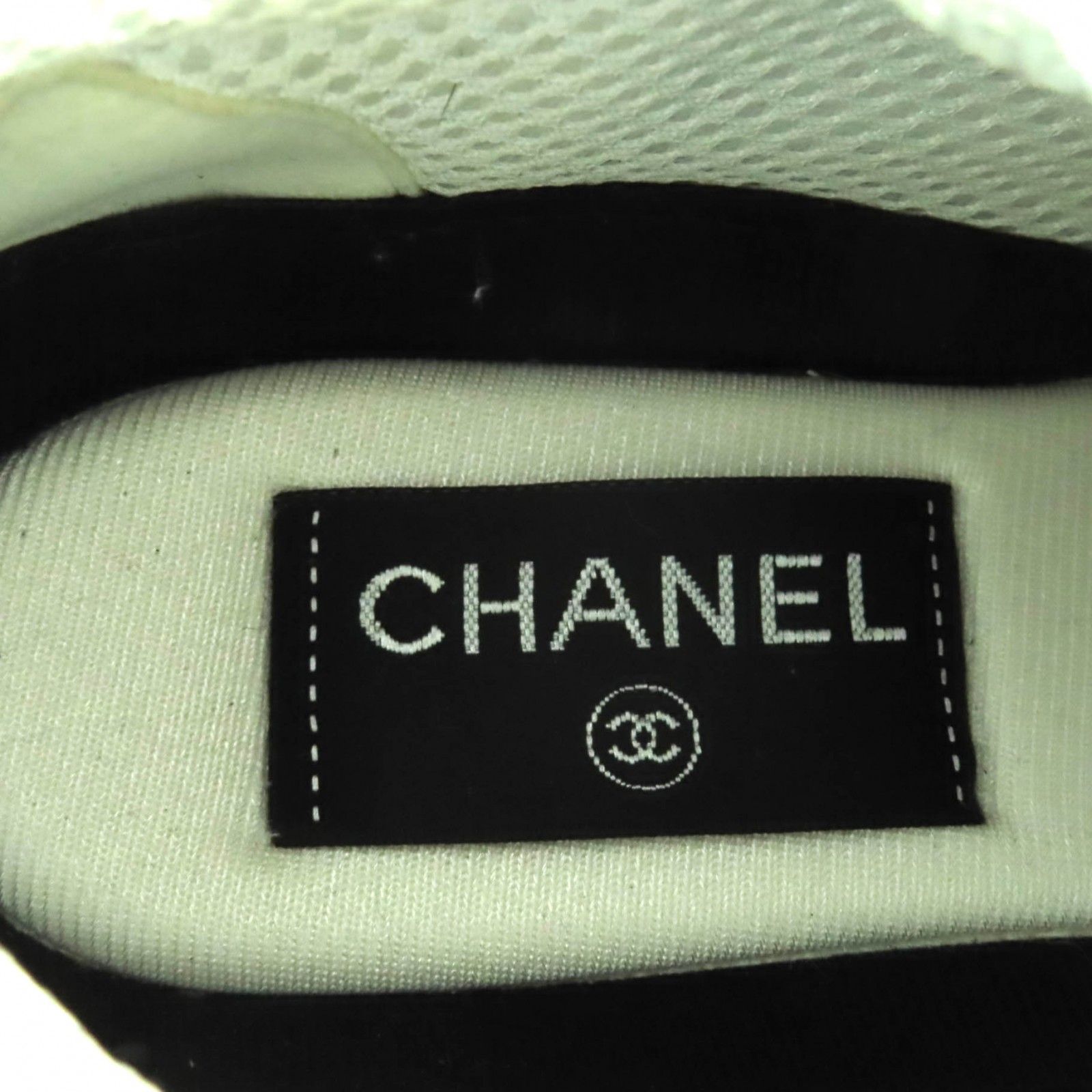 極美品☆CHANEL シャネル G38299 ココマーク レザー使い レースアップ