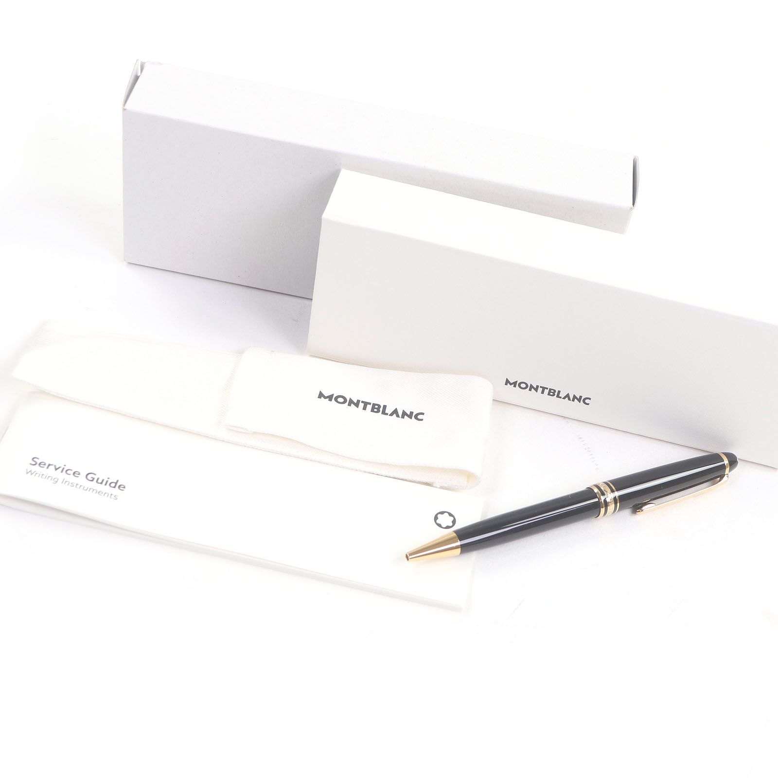 美品□MONTBLANC モンブラン マイスターシュテュック クラシック 現行品 ボールペン ブラック ゴールド 箱・ケース付き ドイツ製 メンズ 筆記確認済み MONTBLANC モンブラン マイスターシュテュック No.74 ヴィンテージ