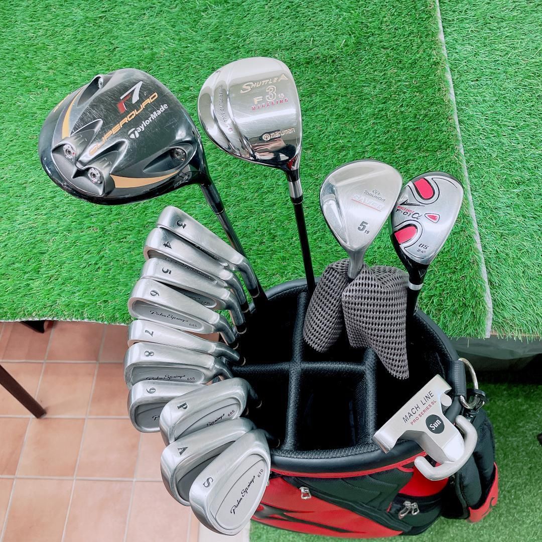 メンズ　テーラーメイド r7 CGB MAX ゴルフクラブセット 右打ち 15本 メンズ テーラーメイド r7 CGB MAX ゴルフクラブセット 右打ち 15本