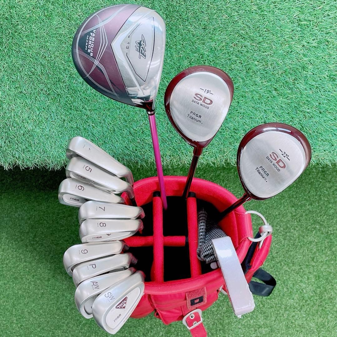 ツルヤ アクセル VF ゴルフクラブ レディースセット SD 初心者 N2122