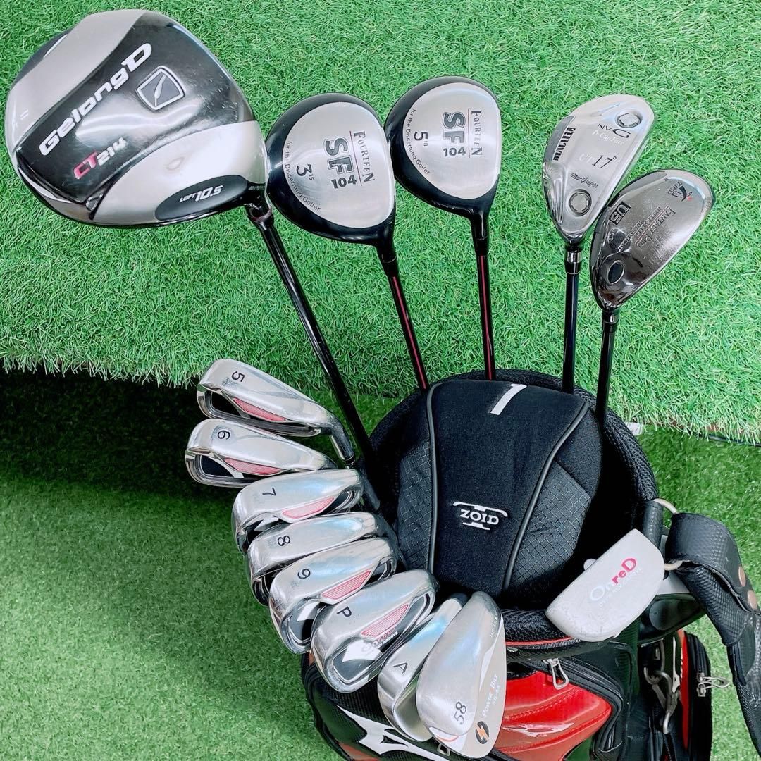 フォーティーン ゲロンD ゴルフクラブ メンズセット ツルヤ 初心者