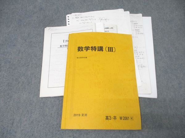 駿台 数学特講(III) テキスト 2019 夏期 三森司 017m0D - メルカリ