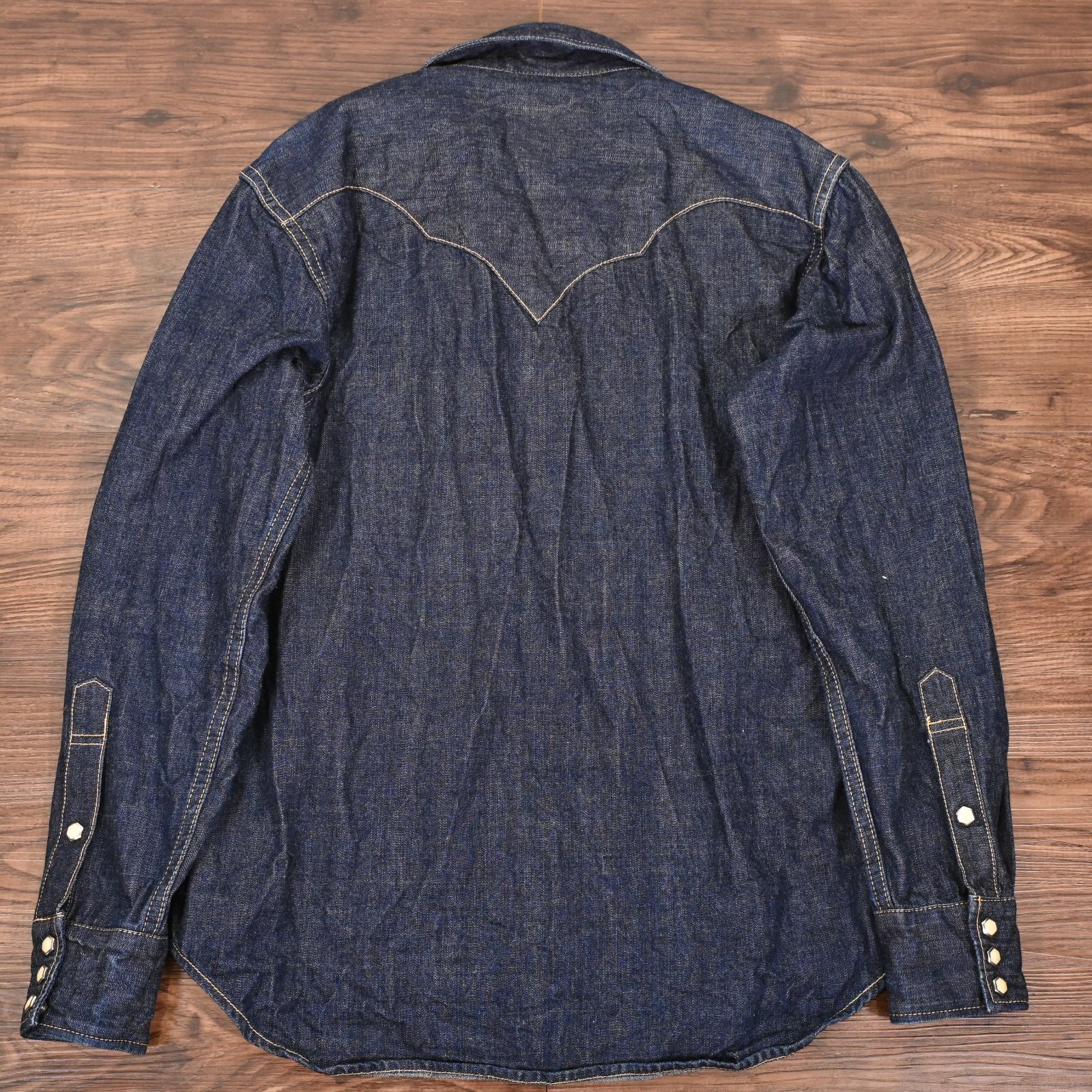 THE FLAT HEAD デニムウエスタンシャツ　38 フラットヘッド THE FLAT HEAD デニムシャツ プルオーバー ウエスタン