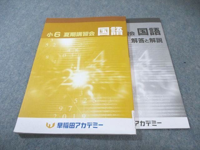 早稲田アカデミー☆小5 夏期講習会テキスト 国語 理科 社会 早稲田アカデミー 小6 夏期講習会 国語 2022 013m2B - メルカリ