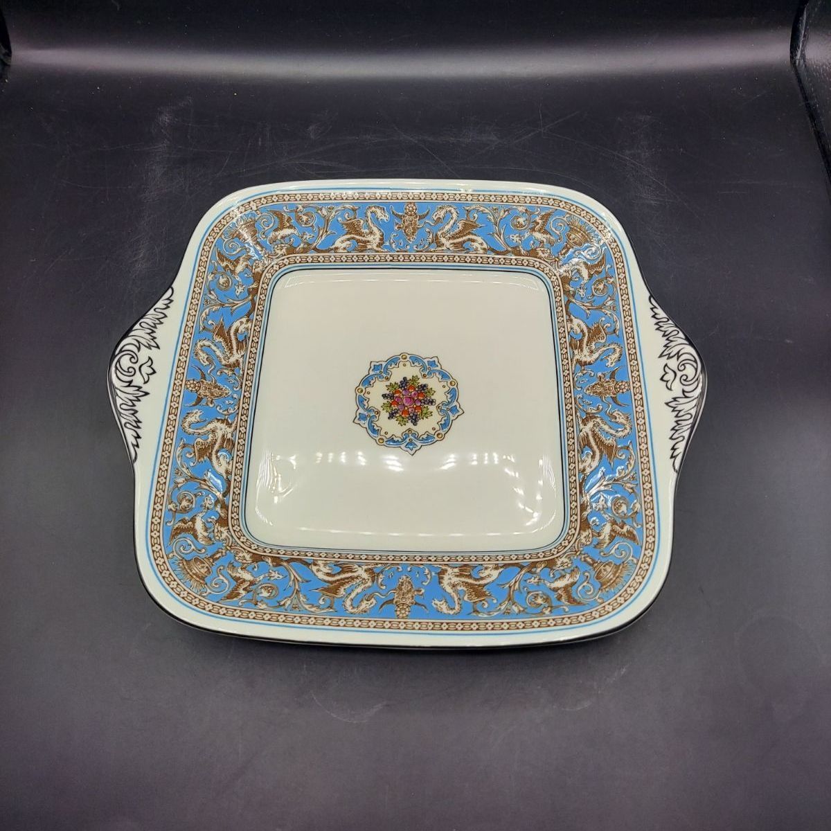 ＊ ウェッジウッド Wedgwood フロレンティーンターコイズ スクエアプレート