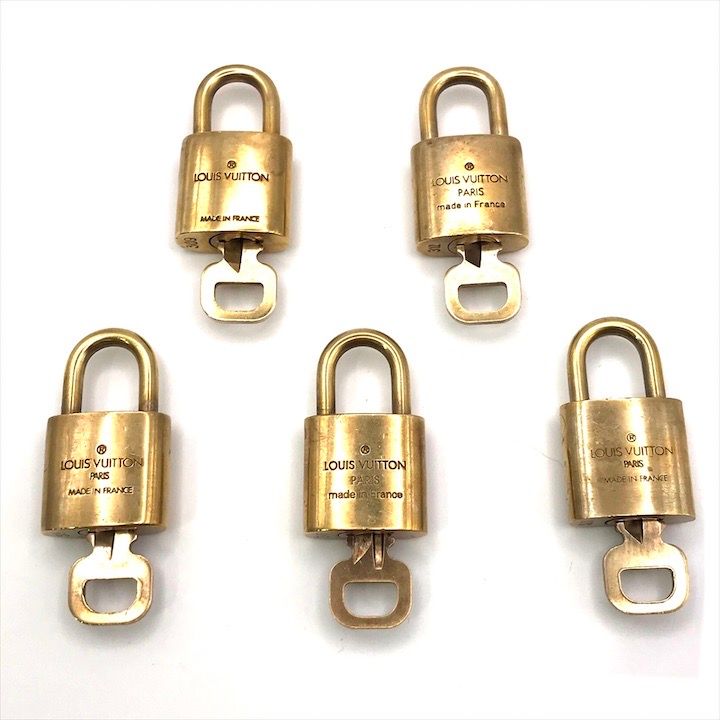 美品 LOUIS VUITTON ヴィトン カデナ 鍵 キー 南京錠 パドロック 5個
