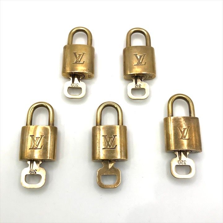 LOUIS VUITTON 南京錠 パドロック カデナ 鍵 キー 5個セット 美品 LOUIS VUITTON ヴィトン カデナ 鍵 キー 南京錠 パドロック 5個