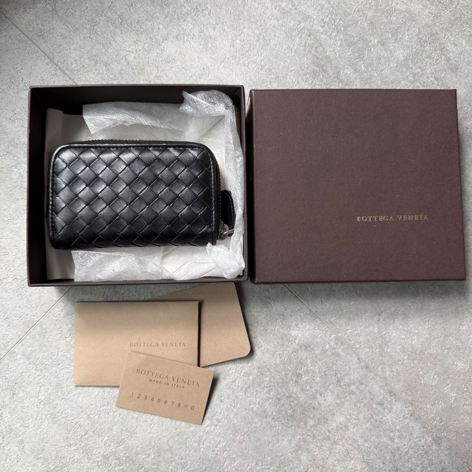 美品 BOTTEGA VENETA ボッテガヴェネタ イントレチャート コインケース 