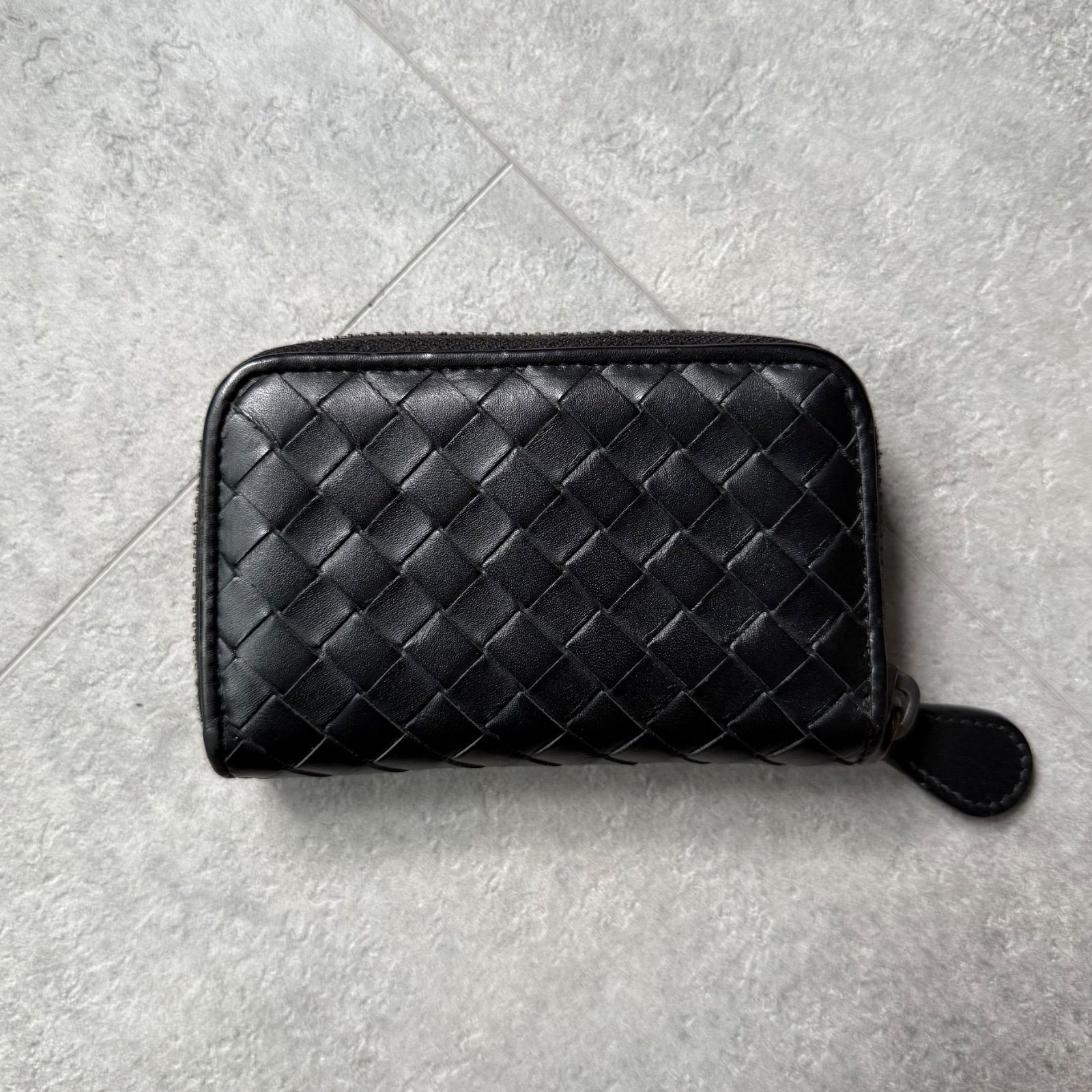 【美品】ボッテガヴェネタ　イントレチャート　ケース　小銭入れ　レザー本革 美品 BOTTEGA VENETA ボッテガヴェネタ イントレチャート コインケース