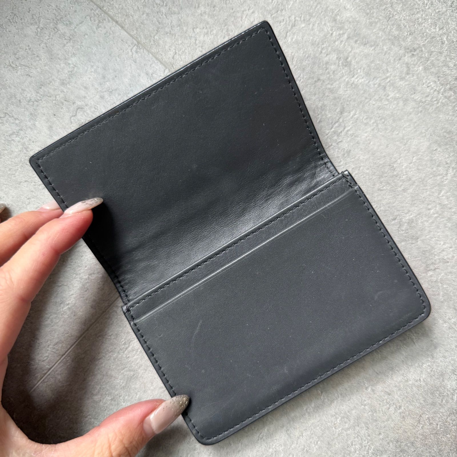 美品 BOTTEGA VENETA ボッテガヴェネタ イントレチャート 名刺入れ