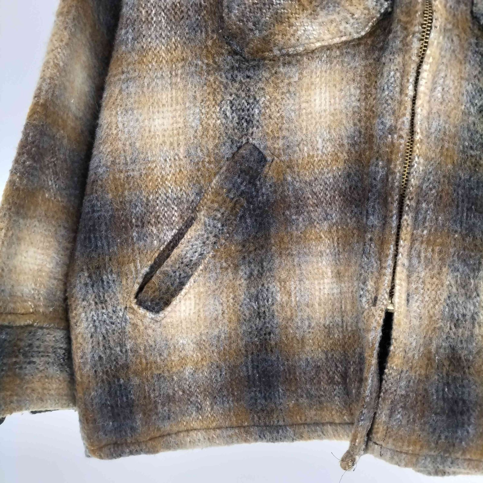 メルトン melton 70s USA製 オンブレチェック CPOジャケット メンズ