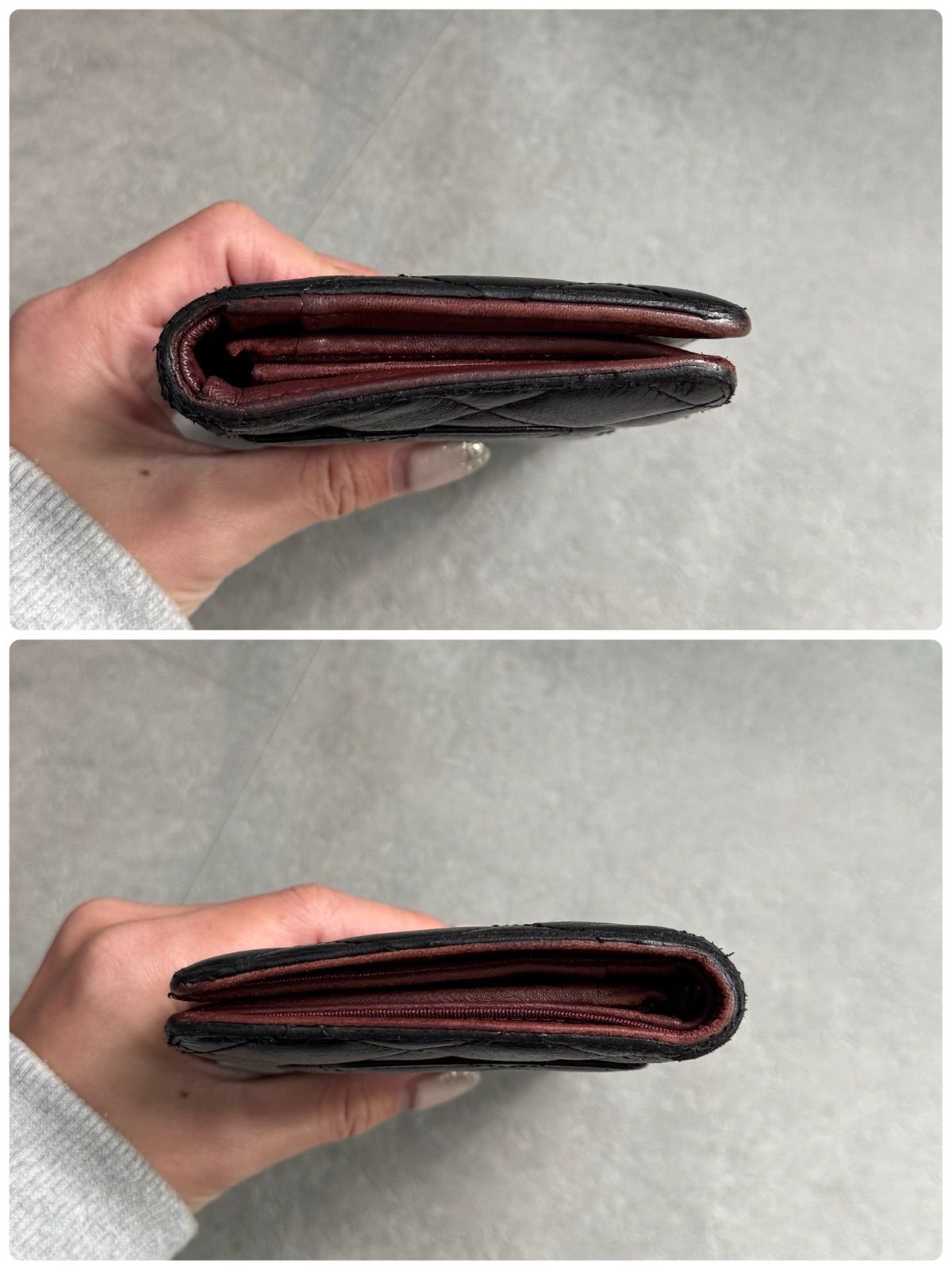 CHANEL シャネル マトラッセ クラシック ココマーク 二つ折り長財布 