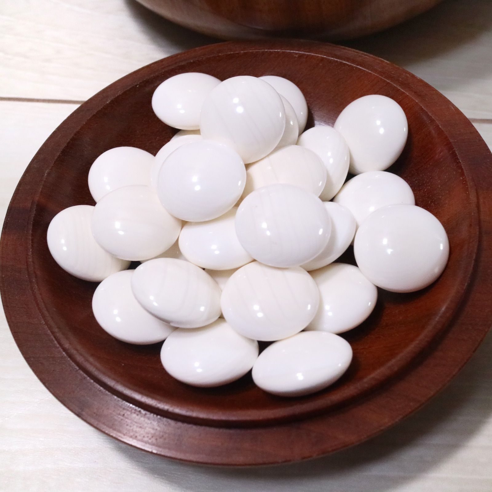 蛤碁石 蛤 はまぐり 38号 那智黒 碁笥付 囲碁 碁石 - メルカリ