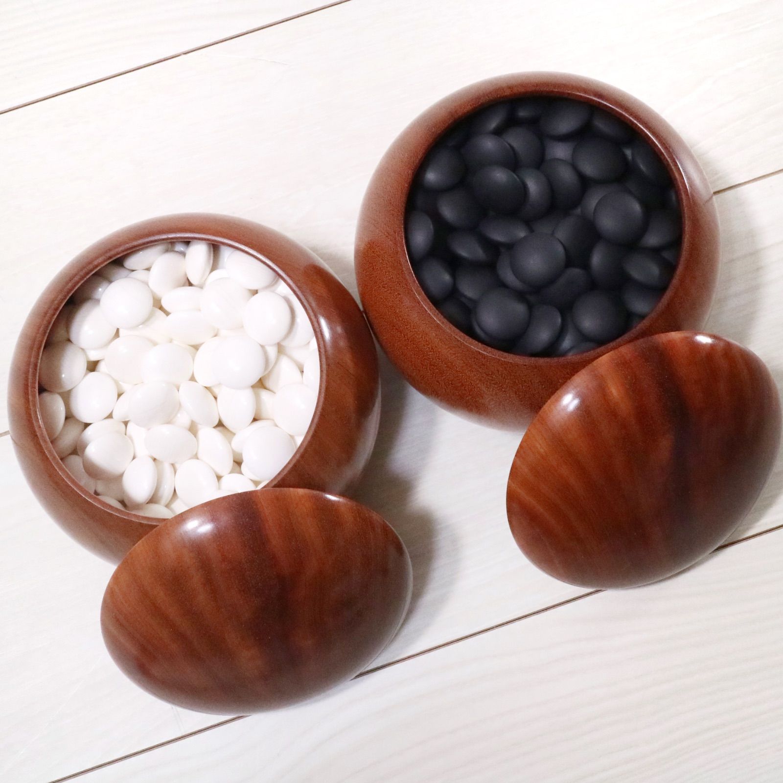 蛤碁石 蛤 はまぐり 38号 那智黒 碁笥付 囲碁 碁石 - メルカリ