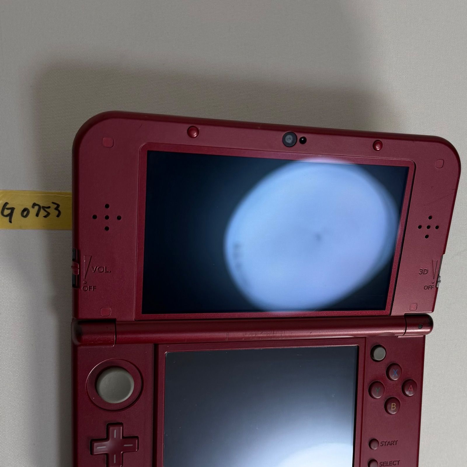 G0753】上下IPS液晶 Newニンテンドー3DS LL メタリックレッド - メルカリ