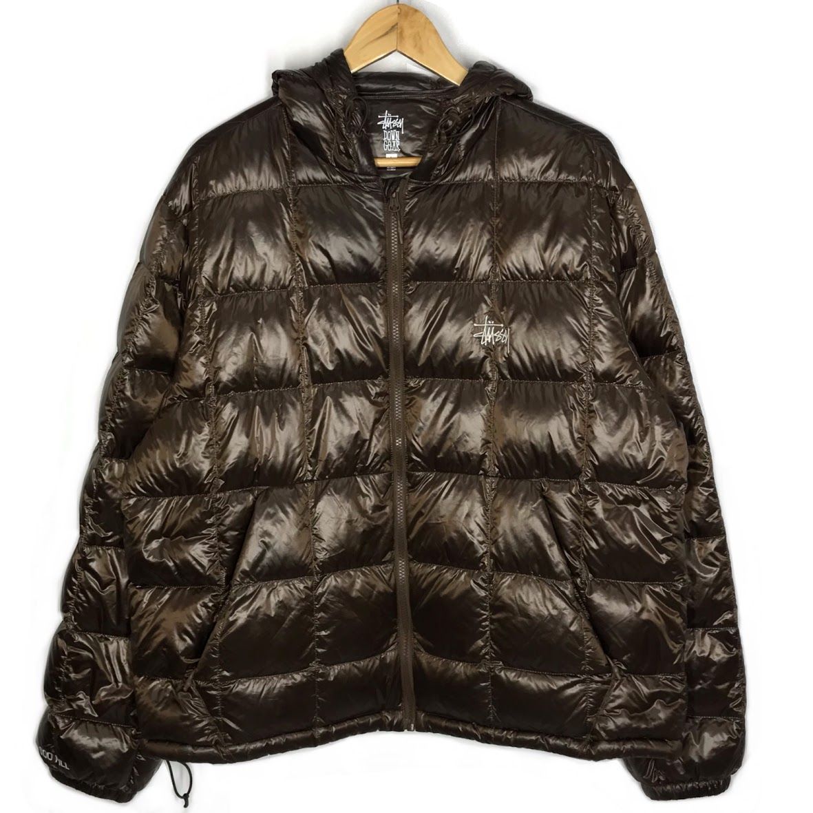 Stussy ダウンジャケット Lサイズ ブラウン Stussy ブラウン ダウン 