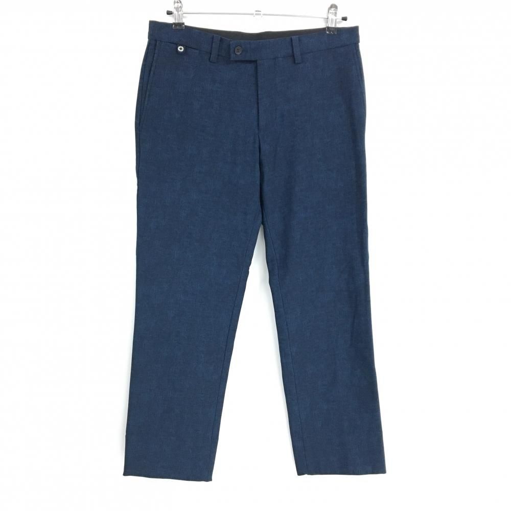 【新品未使用】ランバン スポール 【36】 ネイビー スラックス パンツ ゴルフ 超美品】ランバンスポール ストレッチパンツ 杢ネイビー系 裏起毛