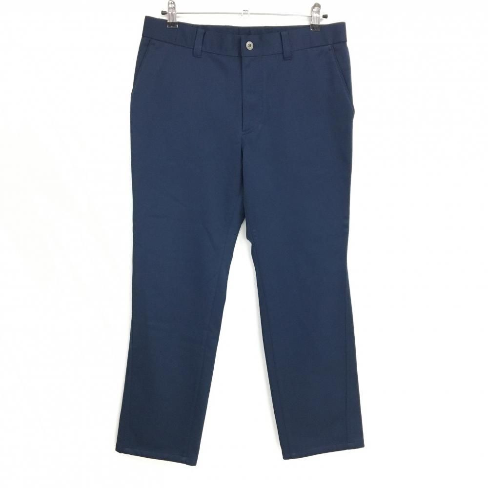 美品】アダバット パンツ ネイビー 裏微起毛 無地 メンズ 50(XL