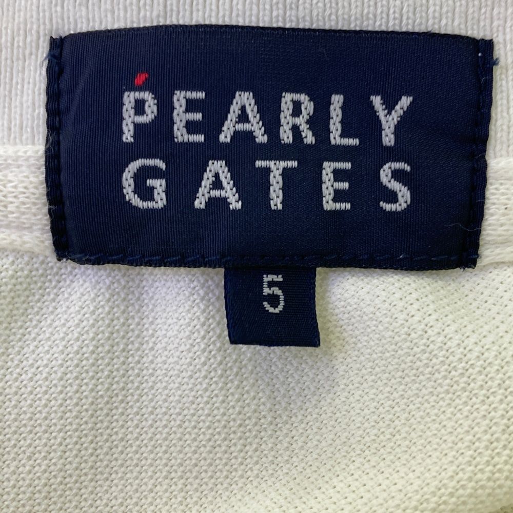 サイズ：5 PEARLY GATES パーリーゲイツ 半袖ポロシャツ ホワイト系