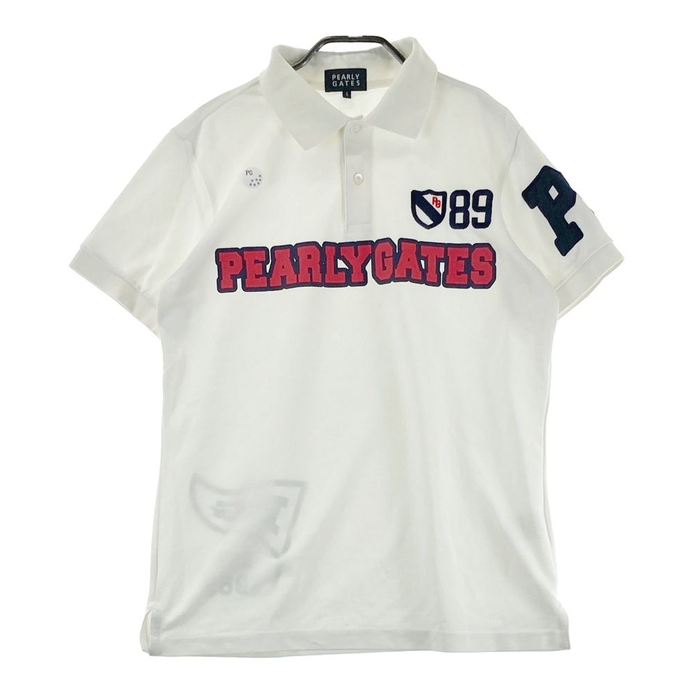 サイズ：5 PEARLY GATES パーリーゲイツ 半袖ポロシャツ ホワイト系