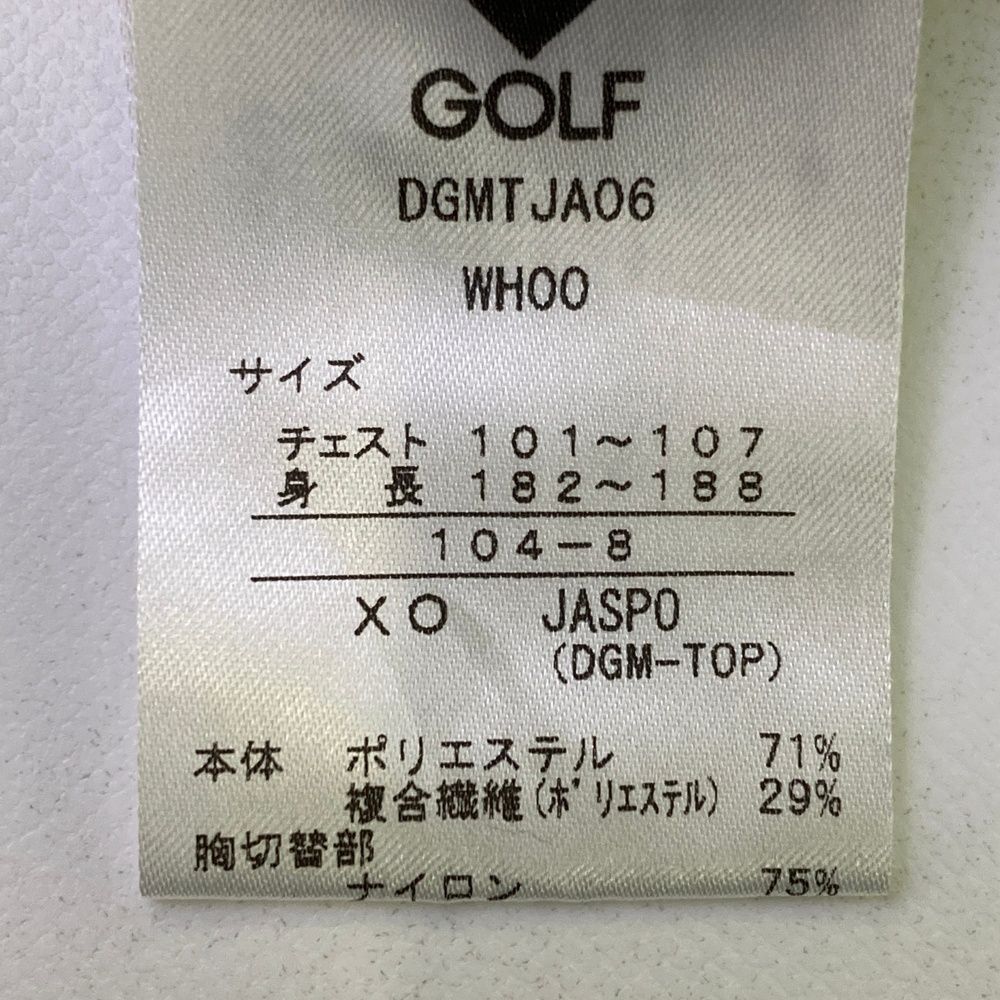 サイズ：XO DESCENTE GOLF デサントゴルフ 半袖ポロシャツ ホワイト系