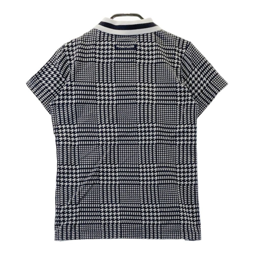 サイズ：0 PEARLY GATES パーリーゲイツ 半袖ポロシャツ 千鳥柄