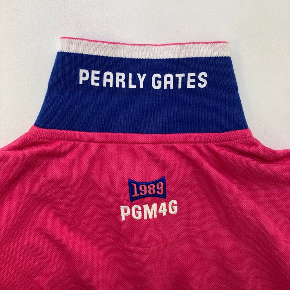 サイズ：1 PEARLY GATES パーリーゲイツ 半袖 ポロワンピース ピンク系