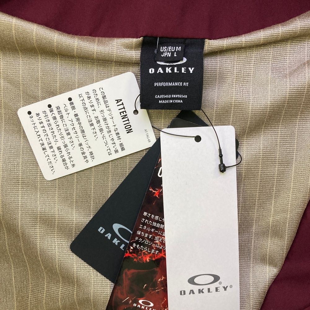 サイズ：L OAKLEY オークリー FOA404252 ニット切替 蓄熱 ジップ