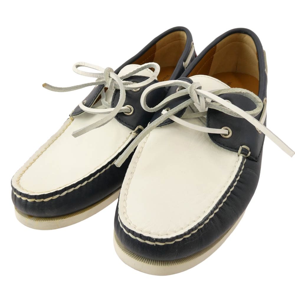 REGAL リーガル JY93 レザー スリッポン デッキシューズ ネイビー系