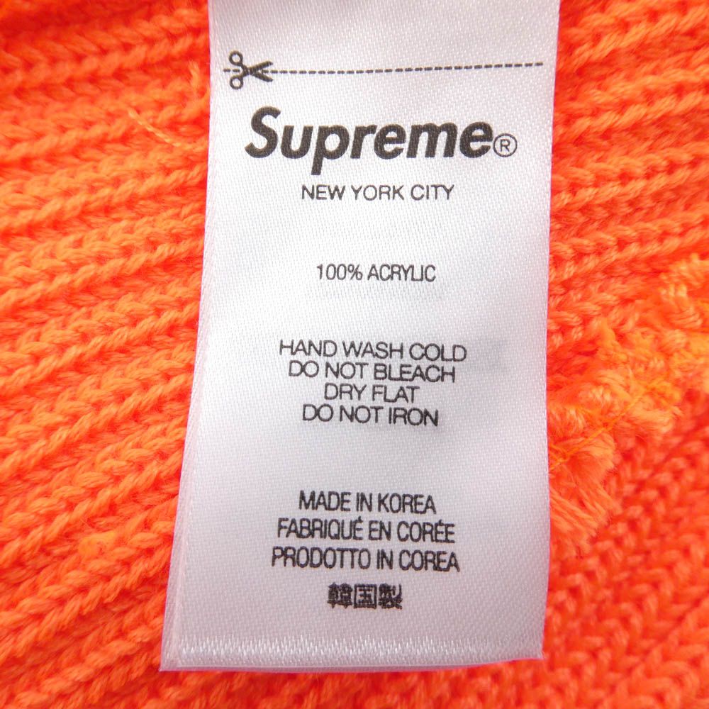 Supreme シュプリーム 24SS Overdyed Beanie small box logo スモール ボックス ロゴ オーバーダイ ビーニー ニット帽 キャップ オレンジ系【新古品】【未使用】【中古】 Supreme シュプリーム 24SS Overdyed Beanie small box logo スモール