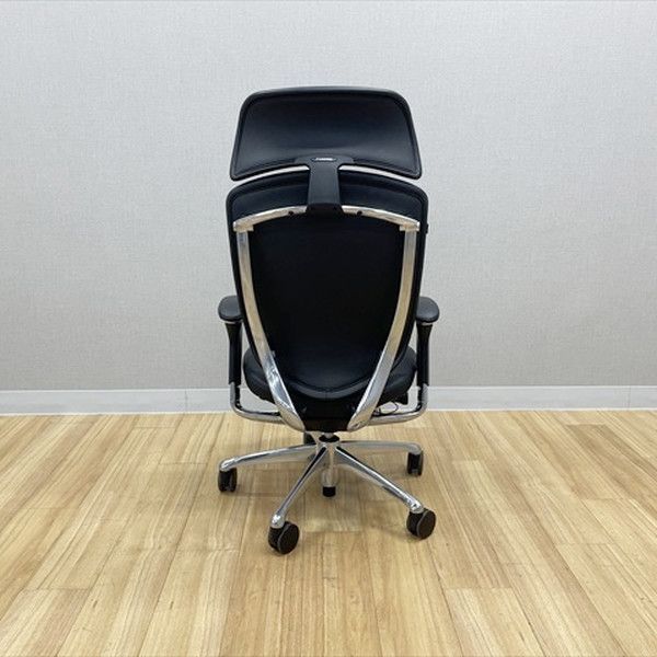  オカムラ コンテッサ 大型ヘッドレスト付 肘付 オフィスチェア オフィスチェア ブラック メッシュクッション オフィスチェア ワークチェア 椅子 チェア