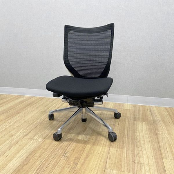 オカムラ バロン ローバック スタンダードメッシュ 肘無 オフィスチェア ブラック