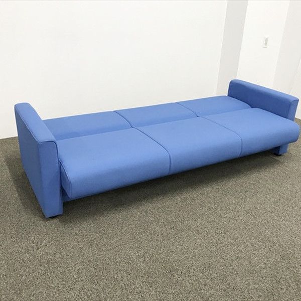  オカムラ 応接用ソファ 3人用 ソファベッド 8301 W2030 ターコイズブルー モダンソファ 2人掛け 3人掛けソファ ソファ ソファベッド