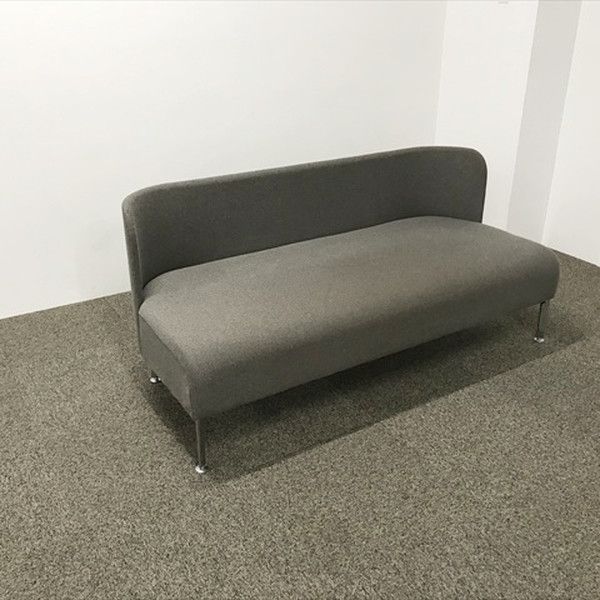 オカムラ 応接用ソファ 2人用 W1600 ダークブラウン