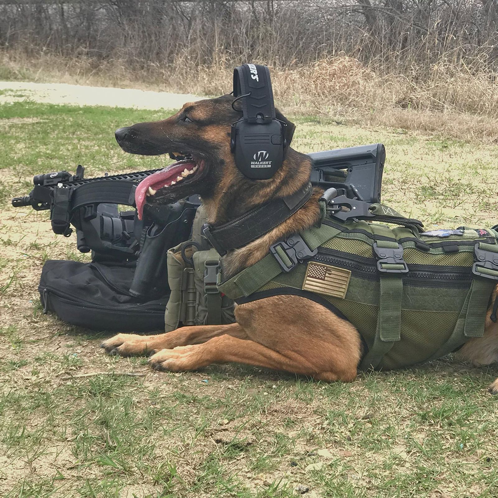 Walker s Walkerinchs Walkers GWP RSEMPAT レーザースリム 電子マフ ブラック パトリオット Free Size