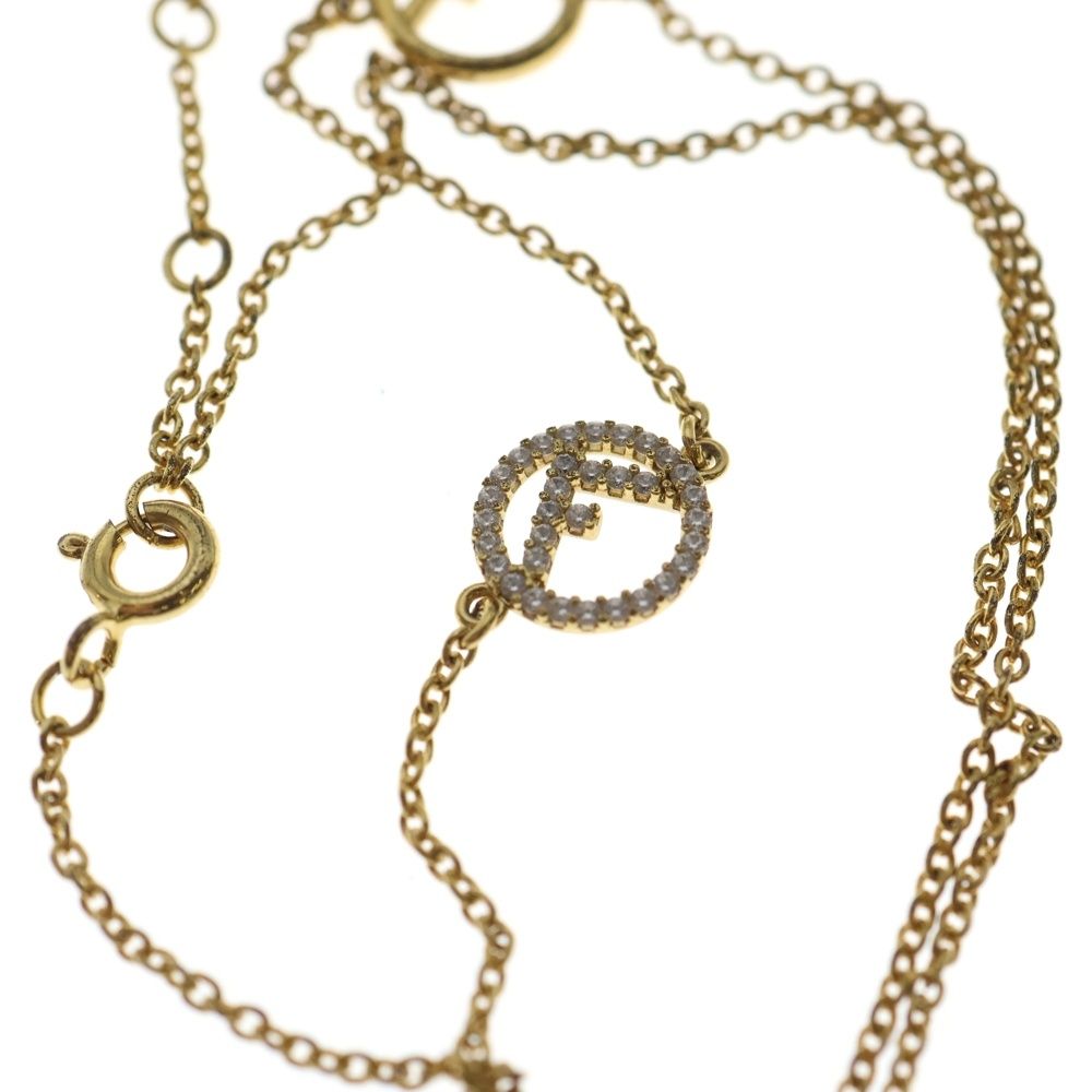 FENDI (フェンディ) エフイズフェンディ ラインストーン ブレスレット