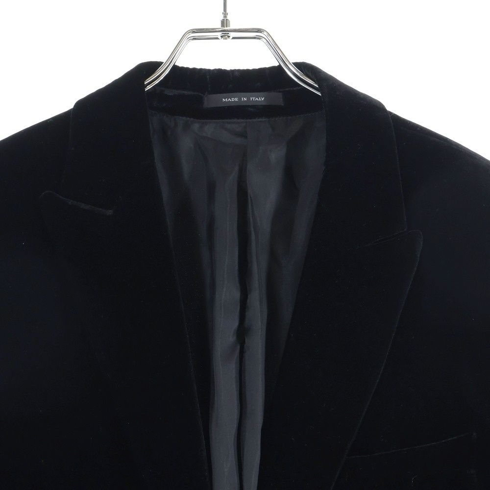 【中古】エンポリオアルマーニ EMPORIO ARMANI ピークドラペル1Bテーラードジャケット 総裏地 36 ブラック レディース EMPORIO ARMANI (エンポリオアルマーニ) ベロア ベルベット ピークド