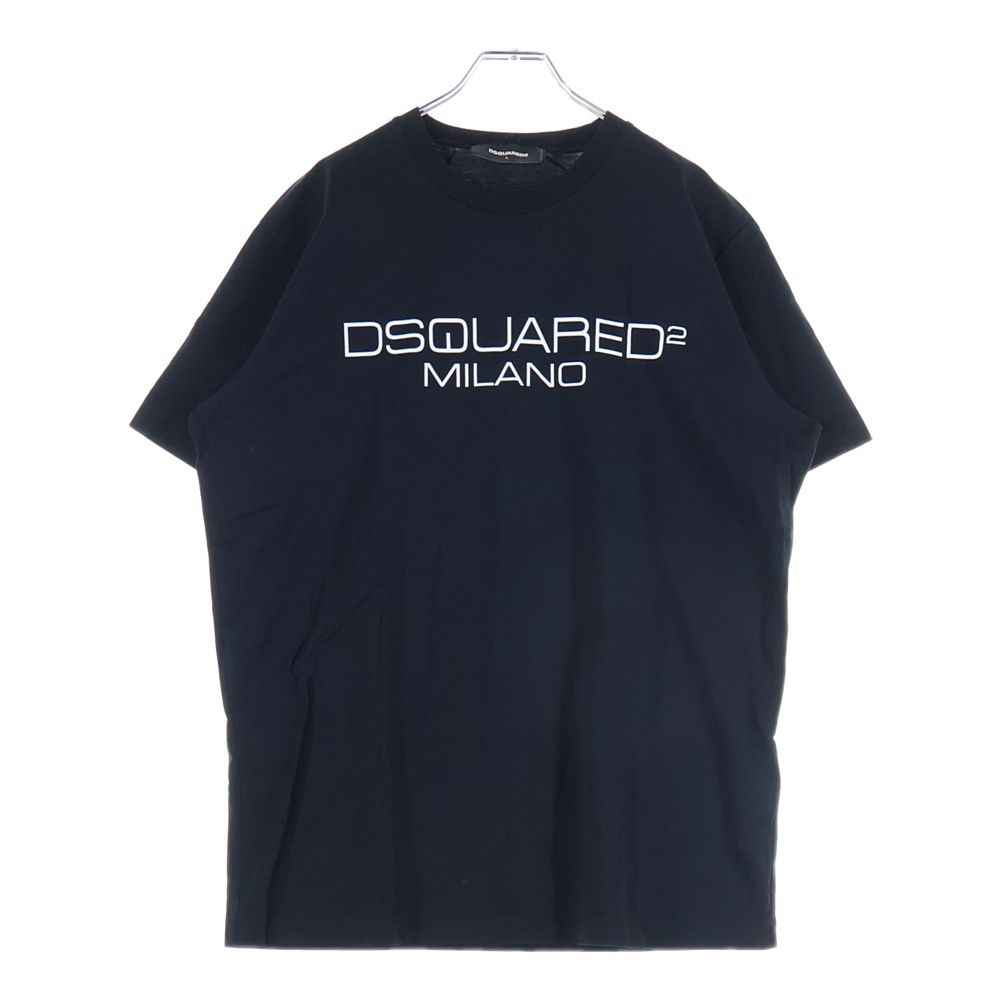 DSQUARED2 (ディースクエアード) フロント ミラノロゴ プリント クルー