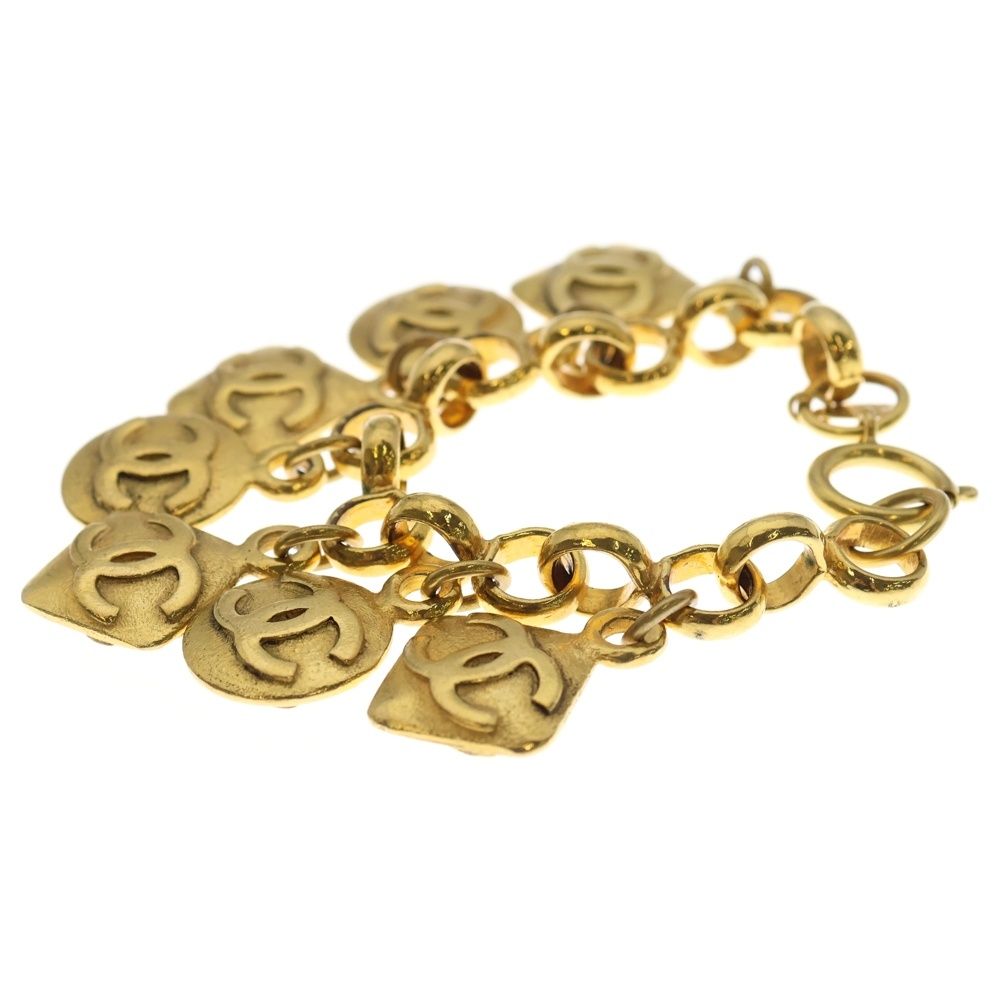 CHANEL (シャネル) ココマーク ラウンド ブレスレット ゴールド GP