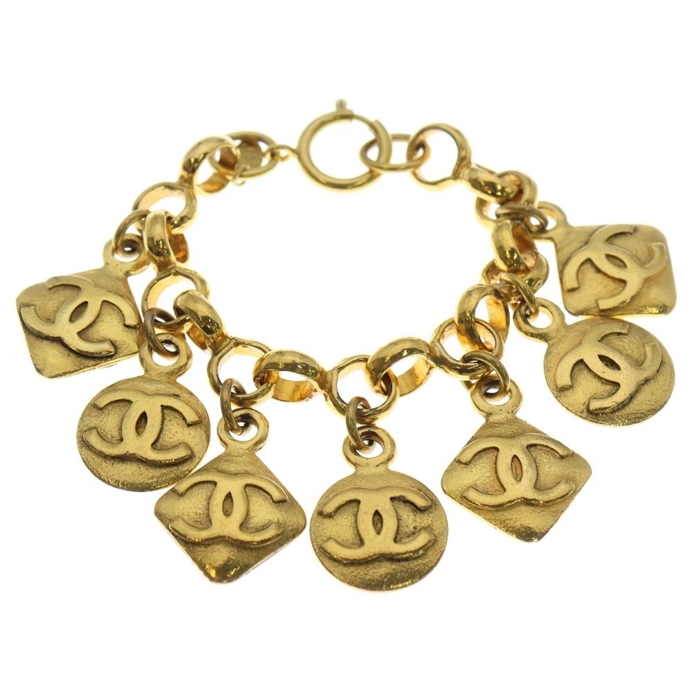 CHANELシャネルヴィンテージゴールドブレスレット CHANEL (シャネル) ヴィンテージ ココマーク ターンロック ゴールド