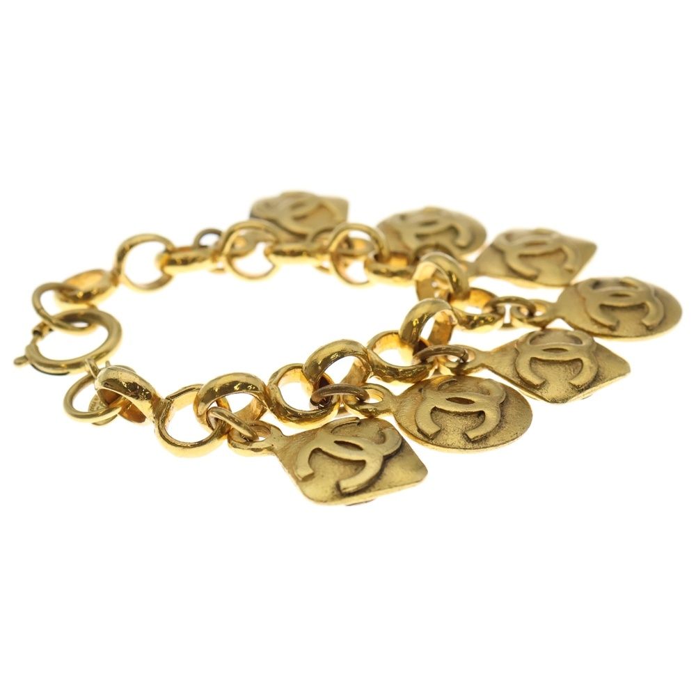 CHANELシャネルヴィンテージゴールドブレスレット CHANEL（シャネル） ココマーク ターンロック ブレスレット ゴールド