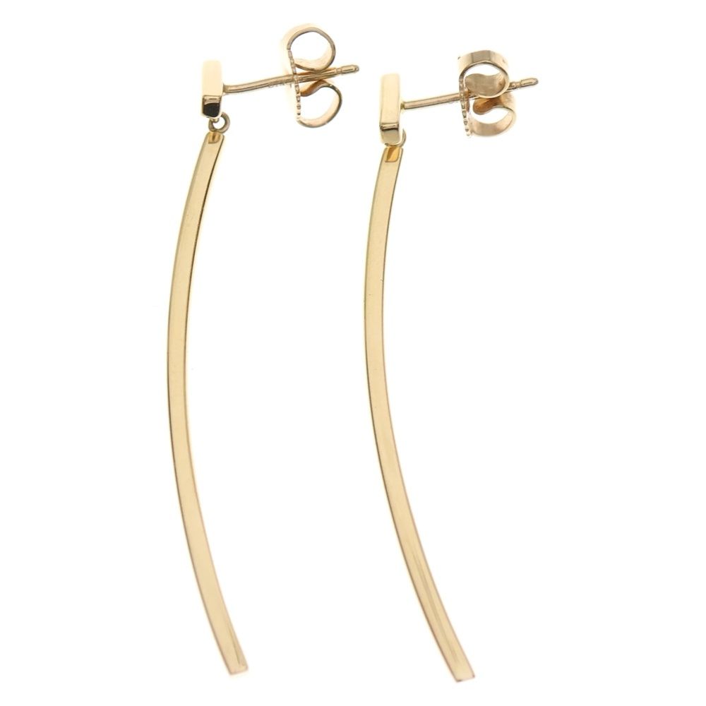 TIFFANY & Co. (ティファニー) Tバー ピアス K18 Au750 YG イエロー