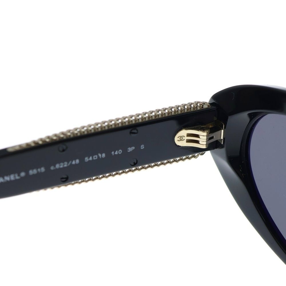 CHANEL (シャネル) ココマーク オーバルシェイプ ブラック サングラス