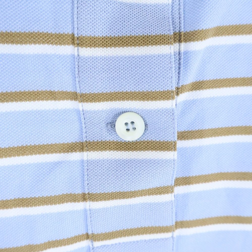 PRADA (プラダ) Cropped Striped Pique Polo Shirt トライアングル