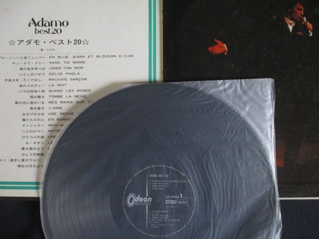 LP/レコード 0298□アダモ/アダモベスト20/OP99005 - メルカリ